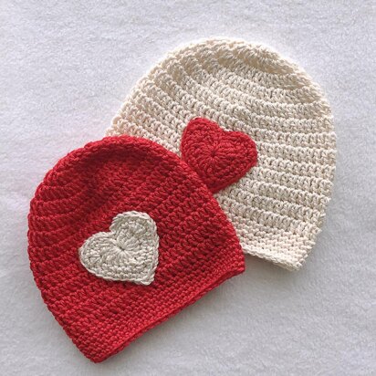 Easy Heart Hat