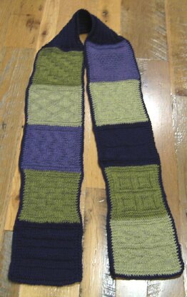 Sampler Knitting Scarf