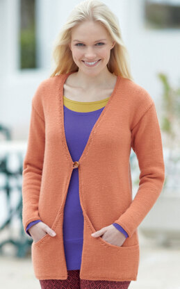 Cardigan & Waistcoat in Sirdar Wash 'n' Wear Double Crepe DK - 7340 - Downloadable PDF