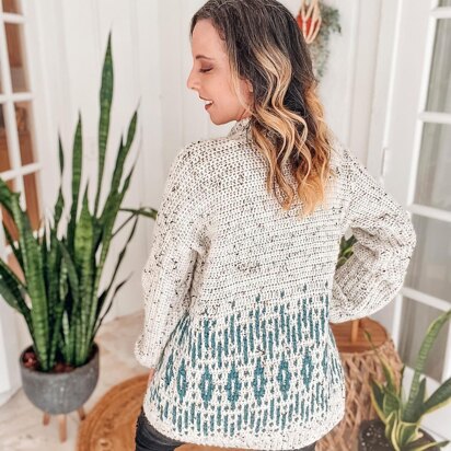 Wish Upon A Star Mosaic Crochet Cardigan