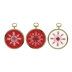 Vervaco Snowflakes (Set of 3) Cross Stitch Kit - 7cm