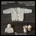 Caleb Baby Cardigan Hat and Booties Set
