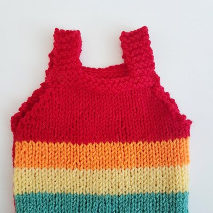 Rainbow Baby Romper & Bonnet