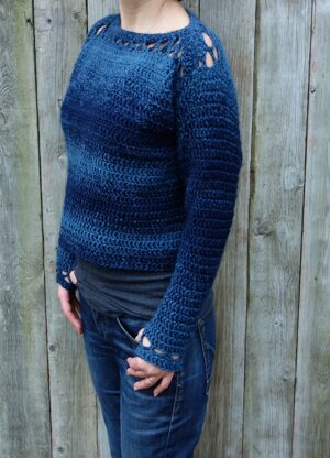 Blues Cropped Sweater