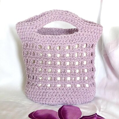 Crochet Cotton Tote Bag