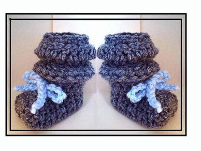 643 SLOUCHIE BOOTIES, Newborn to 4 yrs.