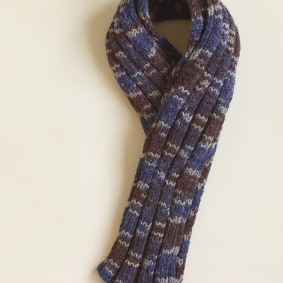 Ribbed Scarf in Lion Brand Vanna's Choice - 60815AD