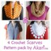 Four Crochet Circle Scarves Patterns_ PCS1