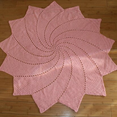 Starburst baby blanket