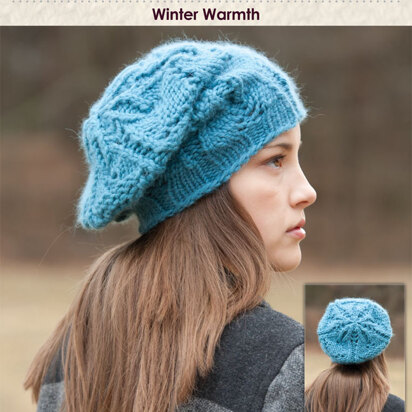 Winter Warmth Hat in Classic Elite Yarns Toboggan - Downloadable PDF