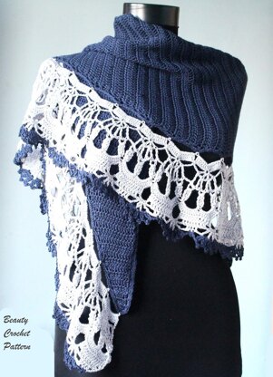 Silver Crowns Shawl