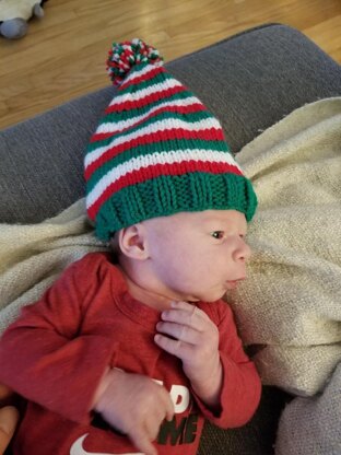 Baby's First Christmas Elf Hat