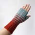 Two-Color Gradation Fingerless Gloves