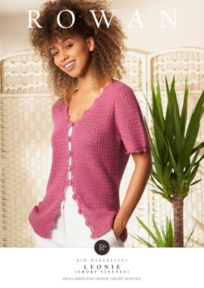 Leonie Short Sleeves Cardigan in Rowan Summerlite 4ply - Downloadable PDF