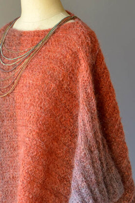 Banked Coals Poncho in Universal Yarn Revolutions - Downloadable PDF