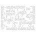 Sizzix Thinlits Dies By Tim Holtz 17/Pkg - Script Holiday Words