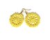 Cart wheel crochet earrings