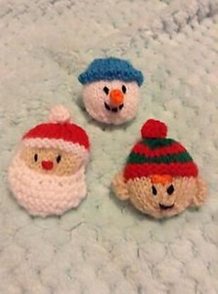 Santa, Smowman, Elf Badges / Brooches