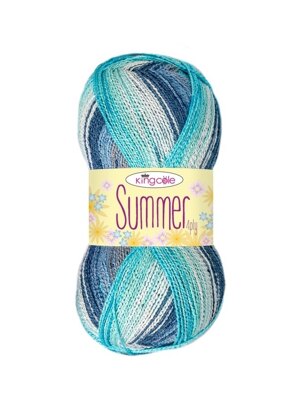 Lion Brand Yarn Summer Nights yarn, Ocean Cove 