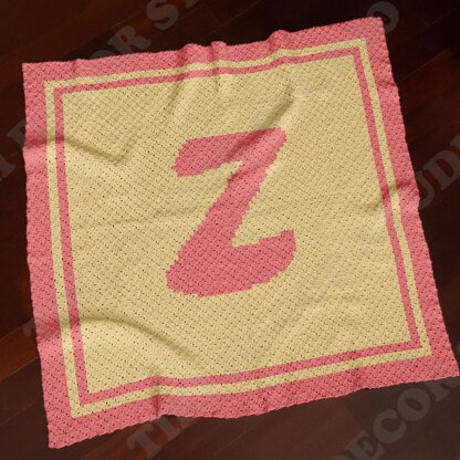 Letter Z Name baby blanket | 2 colors design
