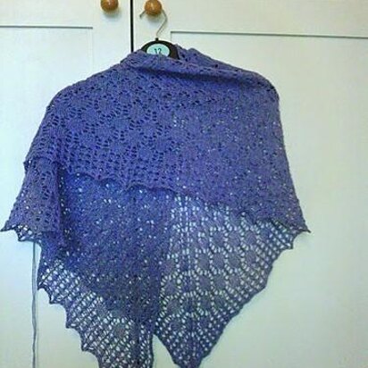 Falling Drops Shawl