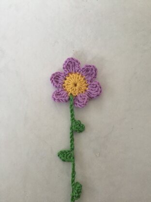 flower book mark