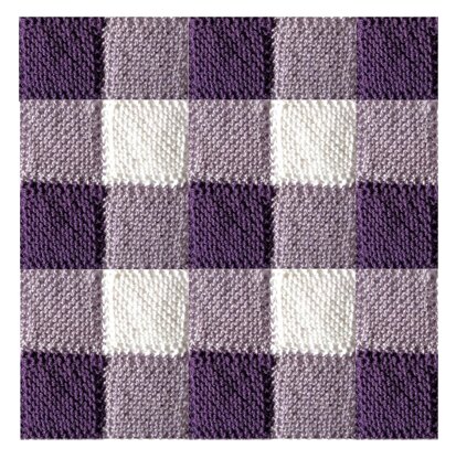 Blanket Square Diagonal Garter Stitch