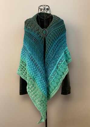 Flat Triangular Scarf "Kalypso" aka "Akaste 3.0"