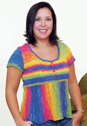 Carnival Top in Knit One Crochet Too Ty-Dy - 1588