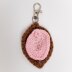 Made with Love,  Sex Education Vulva Keyring - Crochet Pattern in Paintbox Yarns Cotton DK
