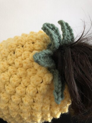 Pineapple Ponytail Messy Bun Hat