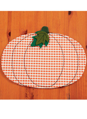 McCall's Pumpkin Placemats/Table Runner Witch Hat/Legs and Wreaths M7490 - Paper Pattern One Size