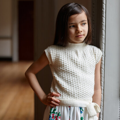 Diana Tank - Top Knitting Pattern for Kids in MillaMia Naturally Soft Merino