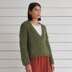 Diana V Neck Sweater - Jumper Knitting Pattern for Women in Debbie Bliss Saphia