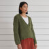 Diana V Neck Sweater -  Knitting Pattern for Women in Debbie Bliss Saphia