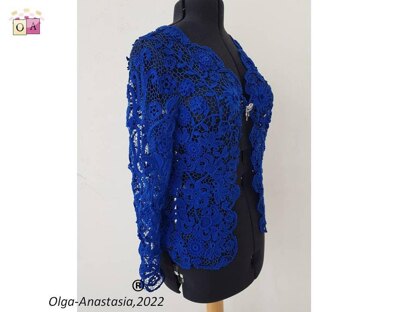 Blue lace cardigan 2