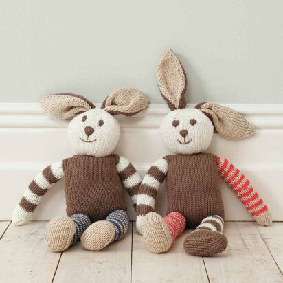 Rabbit Toys in Rico Baby Cotton Soft DK - 167