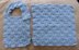 8ply/DK block stitch bib and washcloth - Lexie