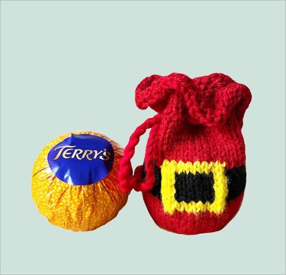 Santa belt chocolate gift bags