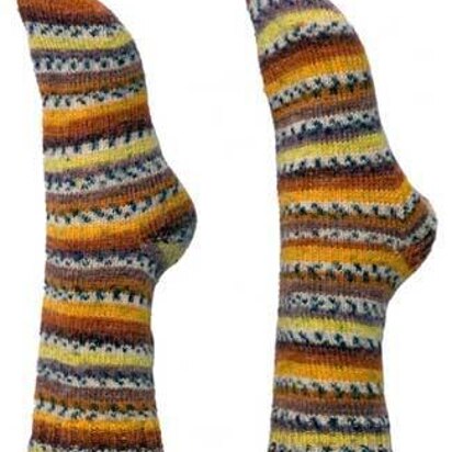 Easy Toe-Up Socks - knitting pattern