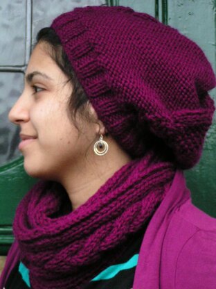 Versatile Cable Scarf/  Snood