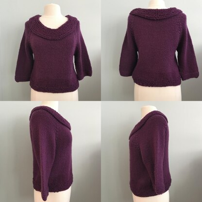 Scoop Neck Spacious Sweater