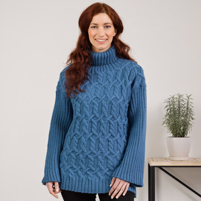 1187 Pinyon - Jumper Knitting Pattern for Women in Valley Yarns Amherst