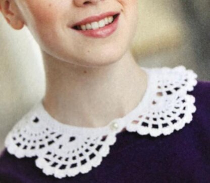 Crochet Scalloped Lace Collar Pattern