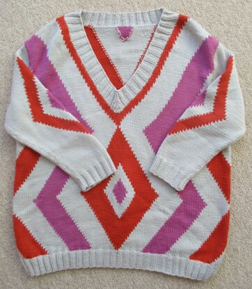 Diamond Intarsia sweater