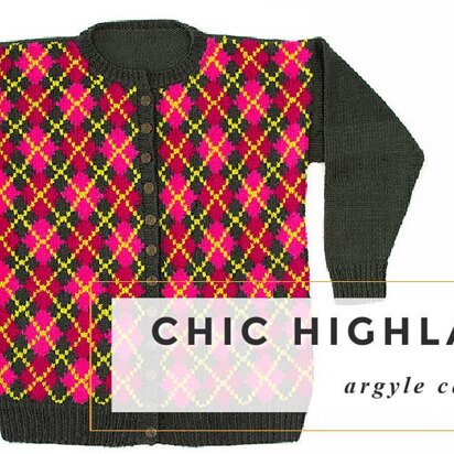 Chic Highland Argyle Cardigan