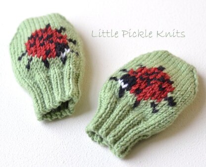 Baby mittens ' Little Ladybird '