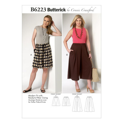 Butterick Misses'/Women's Culottes B6223 - Sewing Pattern