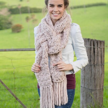 Woodrose Fringe Scarf