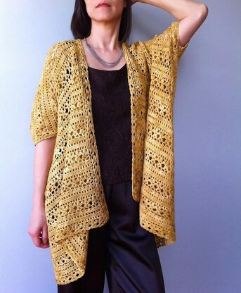 Arianna - two-way floral lace cardigan